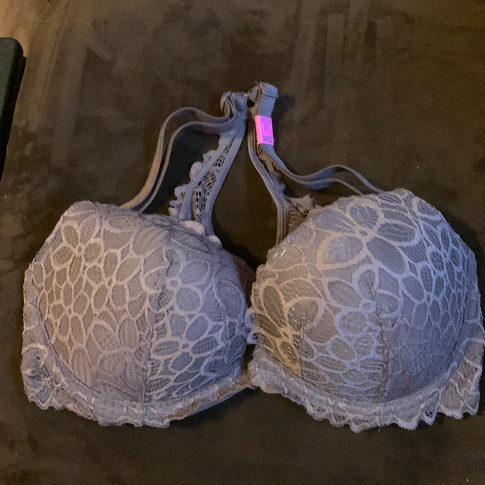 !NEW! PINK Victoria Secret taupe racer back push-up bra size 34DD